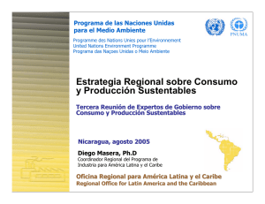Estrategia Regional sobre Consumo y Producción Sustentables Diego