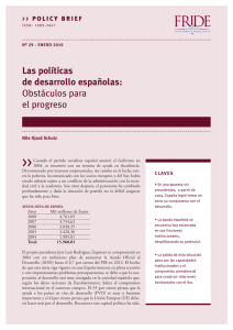 Las políticas de desarrollo españolas: Obstáculos para el