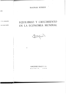 equilibrio y crecimiento en la economia mundial