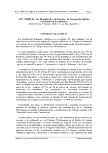 Ley 11/2002 - Comunidad de Madrid