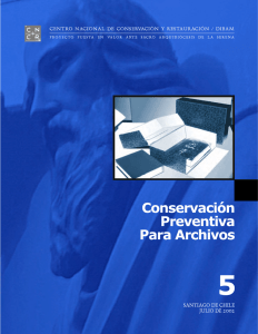 Conservación Preventiva para Archivos