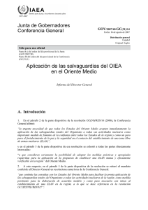 GC(51)/14 - Application of IAEA Safeguards in the Middle East