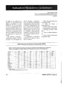 El análisis de los indicadores fl nancieros nos proporciona bases