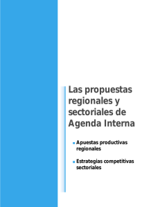 Las propuestas regionales y sectoriales de Agenda Interna