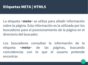 Etiquetas META | HTML5
