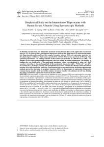 Biophysical Study on the Interaction of Ropivacaine with Human