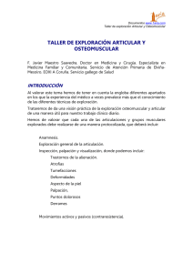 taller de exploración articular y osteomuscular