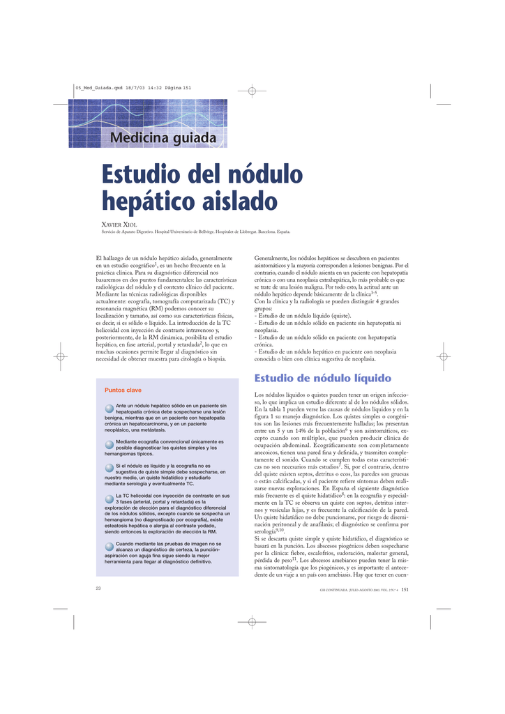que es un nodulo hepático que es un nodulo hepático