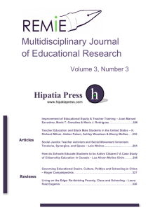 Multidisciplinary Journal of Educational Research