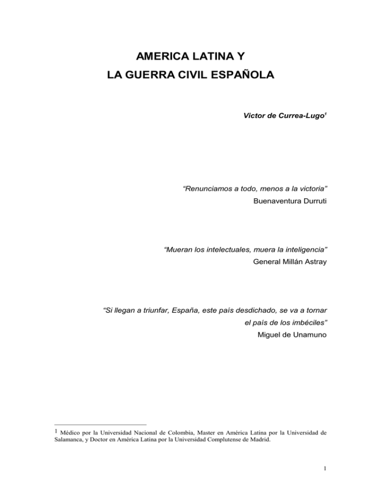 América Latina y la Guerra civil Española