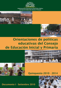 Políticas Educativas 2010-2014 - Consejo de Educación Inicial y