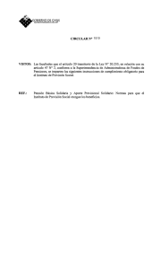 Circular N&deg; 1510 - Superintendencia de Pensiones