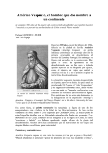 Américo Vespucio, el hombre que dio nombre a un continente