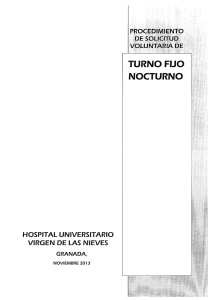 Solicitud de Turno Fijo Nocturno - Hospital Universitario Virgen de