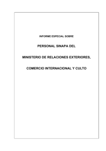 Ministerio de Relaciones Exteriores, Comercio Internacional y Culto