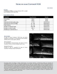 Negro de humo Continex® N330 - Suministro de Especialidades