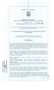 Page 1 5 REPUBLICA DE COLOMBIA MINISTERIO DE CULTURA