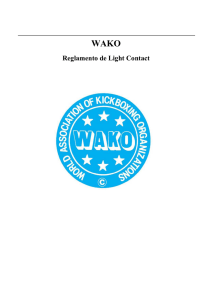 Capítulo 5 - WAKO Reglamento Light Contact