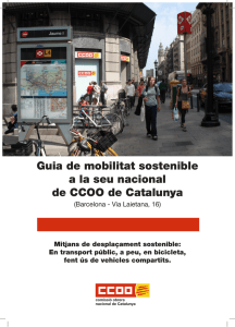 Guia de mobilitat sostenible a la seu nacional de CCOO de Catalunya