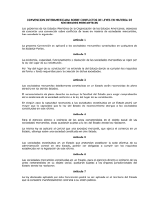 Convención Interamericana sobre Conflictos de Leyes en Materia