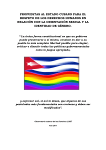 Propuesta al Gobierno Cubano