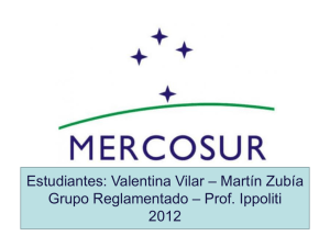 MERCOSUR - presentación estudiantes Vilar - Zubía Archivo