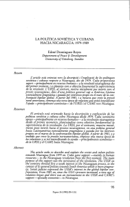 la política sovietica y cubana hacia nicaragua: 1979-1 989 95