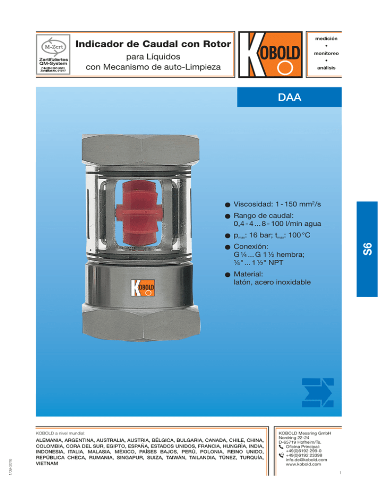 DAA S6 - KOBOLD Messring GmbH