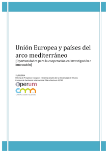 Unión Europea y países del arco mediterráneo