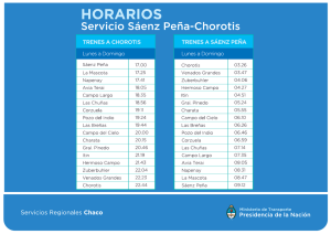 Descargar Horarios Saénz Peña – Chorotis