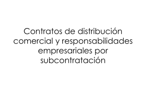 Contratos de distribución comercial - U