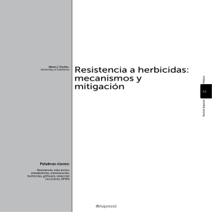 Resistencia a herbicidas: mecanismos y mitigación
