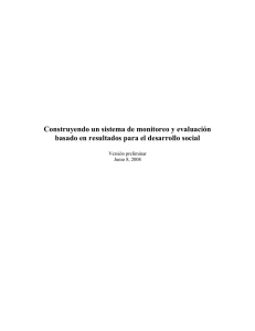 Construyendo un sistema de monitoreo y evaluación