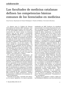 Las facultades de medicina catalanas definen las competencias