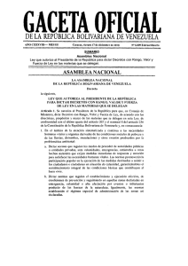 gaceta oficial - TSJ - Tribunal Supremo de Justicia