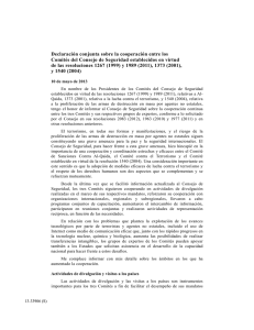 Declaración conjunta sobre la cooperación entre los Comités del
