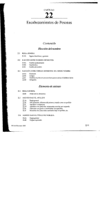 RCAA2r 23 Cap. 22 Encabezamientos de personas