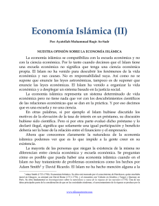 Economía Islámica (II)