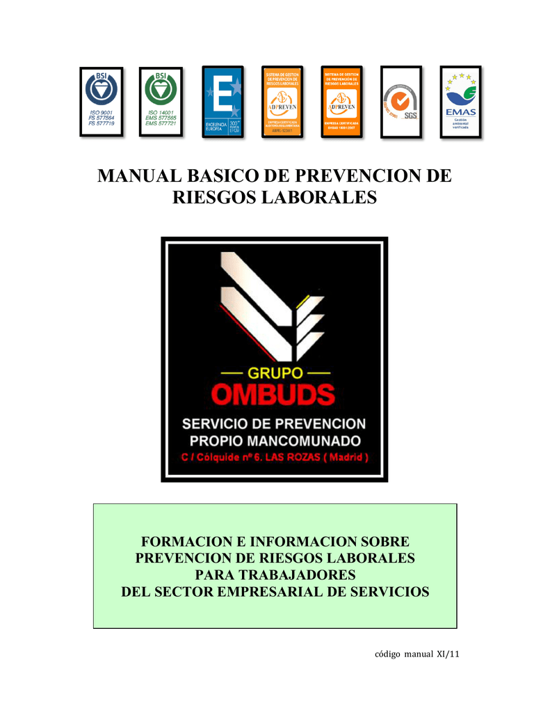 Manual Basico De Prevencion De Riesgos Laborales