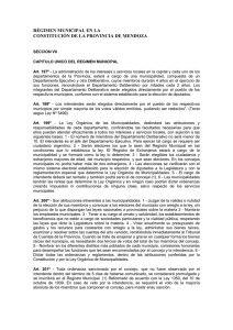 Extracto de la Constitución de Mendoza
