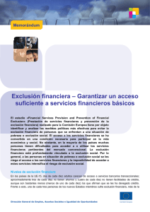 Exclusión financiera