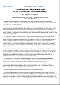 Combinaciones Fijas de Drogas en el Tratamiento Antihipertensivo