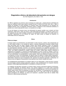 Diagnóstico clínico y de laboratorio del paciente con dengue