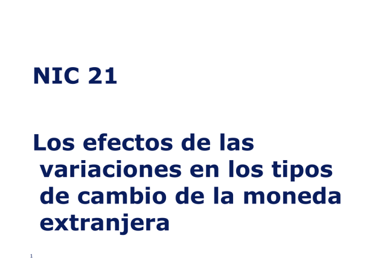 Tema 11 Conversión De Estados Contables A Moneda Extranjera