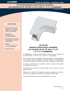 LP-IC125 Esquina interna para