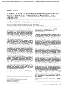Mutations in the Gene Encoding Bone Morphogenetic Protein