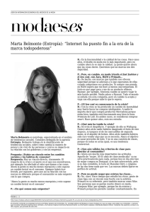 Marta Belmonte (Entropía): “Internet ha puesto fin a la era de la