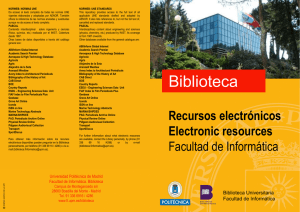 Biblioteca ETSI Informáticos. Recursos