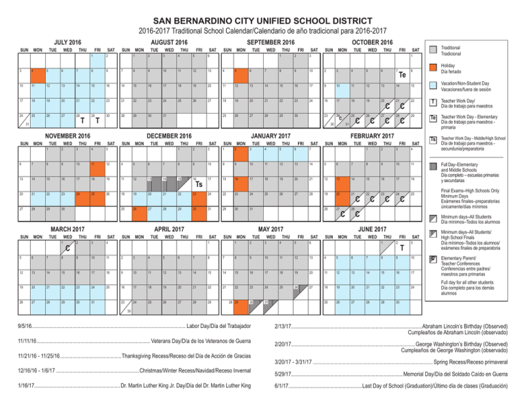 SAN BERNARDINO CITY UNIFIED SCHOOL DISTRICT SAN BERNARDINO CITY UNIFIED SCHOOL DISTRICT