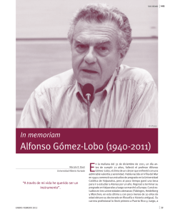 Alfonso Gómez-Lobo (1940-2011) - Biblioteca